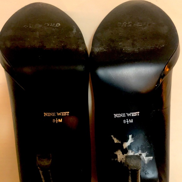 Nine West Black Heels Sz 8.5 - Picture 4 of 4